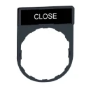 Legend Holder 30x40mm with Legend 8x27mm Withmarking Close
