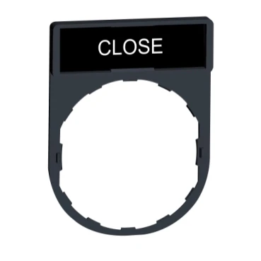 Legend Holder 30x40mm with Legend 8x27mm Withmarking Close