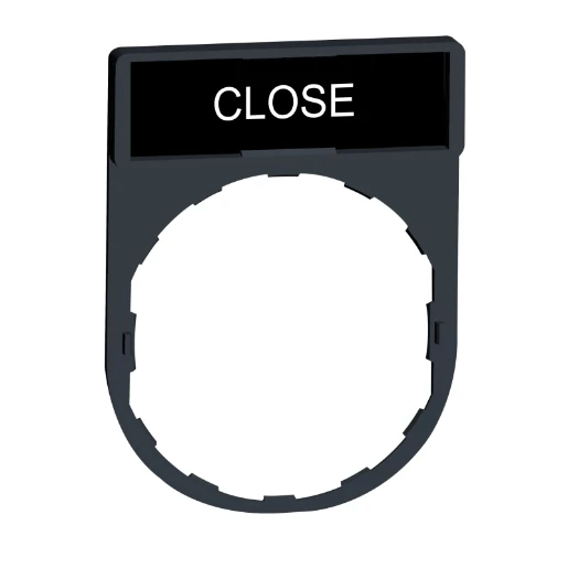Legend Holder 30x40mm with Legend 8x27mm Withmarking Close