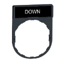 Harmony Legend/Legend Holder 30x40mm with DOWN Marking Red/Black