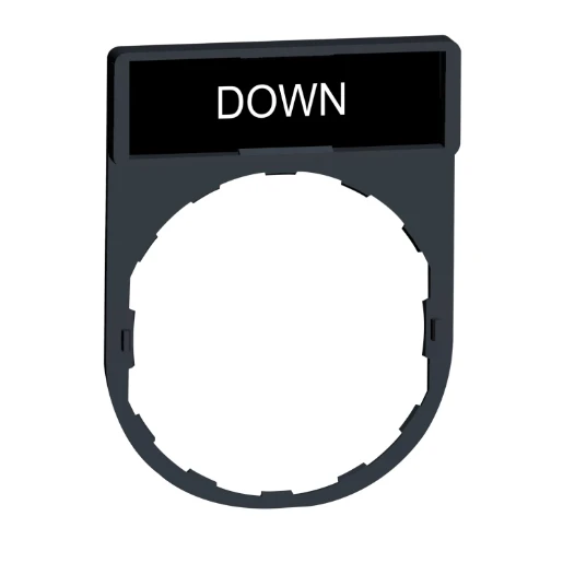 Harmony Legend/Legend Holder 30x40mm with DOWN Marking Red/Black