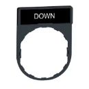 Harmony Legend/Legend Holder 30x40mm with DOWN Marking Red/Black