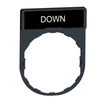 Harmony Legend/Legend Holder 30x40mm with DOWN Marking Red/Black