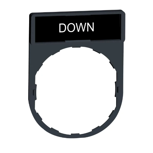 Harmony Legend/Legend Holder 30x40mm with DOWN Marking Red/Black