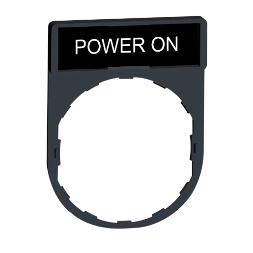 Harmony Legend/Legend Holder 30x40mm with POWER ON Marking Red/Black
