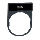 Legend Holder 30x40mm with Legend 8x27mm Withmarking Run
