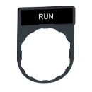 Legend Holder 30x40mm with Legend 8x27mm Withmarking Run