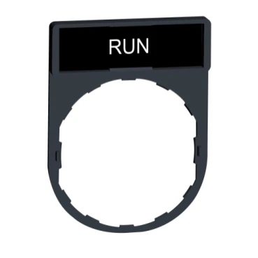 Legend Holder 30x40mm with Legend 8x27mm Withmarking Run