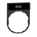Legend Holder 30x40mm with Legend 8x27mm Withmarking Run