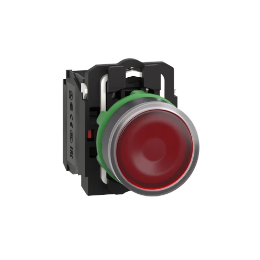 PB ILL 24V RED LED 1NO/1NC