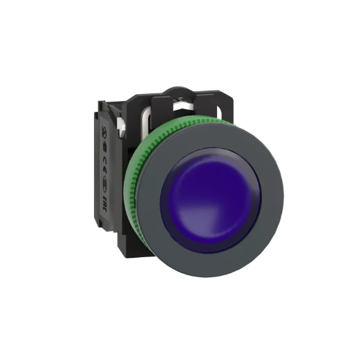 FLSH BLUE IPB LED 120 1NO1NC SCR
