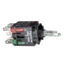 Blue Light Block with Body/Fixing Collar with Integral LED 12-24V 1No+1NC