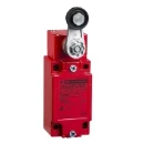Limit switch XCLJ, red body steel, plastic roller lever- NC / NC slow
