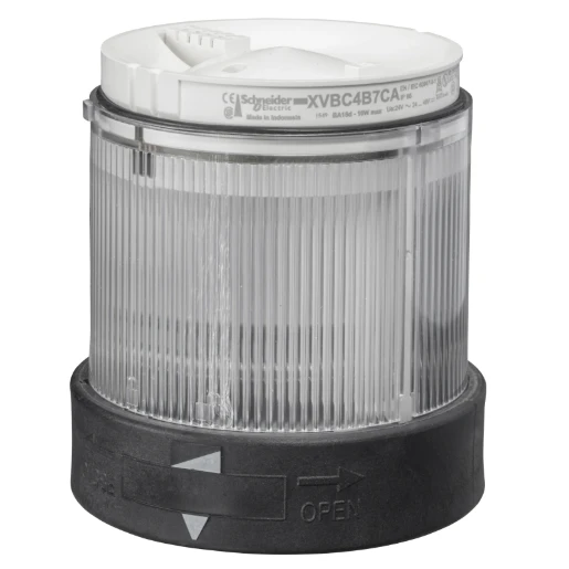 70mm Illuminated Unit Steady Clear IP65 24V