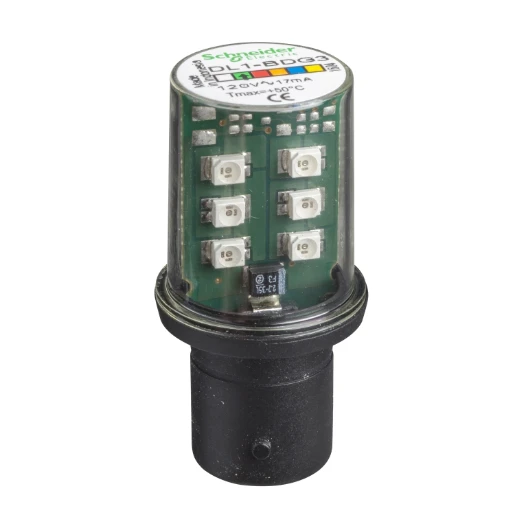 Green LED Ba15D 120V AC