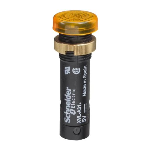Pilot Light12 IP40/IP65 Yellow Covered LED Included 24V Lugs