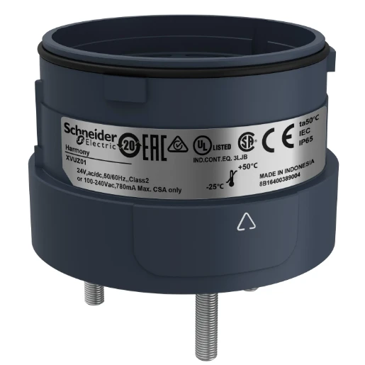 Harmony 3 Pin Fixing Unit Direct Mounting 60mm Black