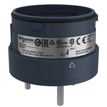 Harmony 3 Pin Fixing Unit Direct Mounting 60mm Black