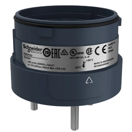 Harmony 3 Pin Fixing Unit Direct Mounting 60mm Black
