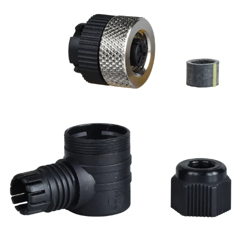Female, 1/2 20UNF, 3-pin, elbowed connector, cable gland Pg 7