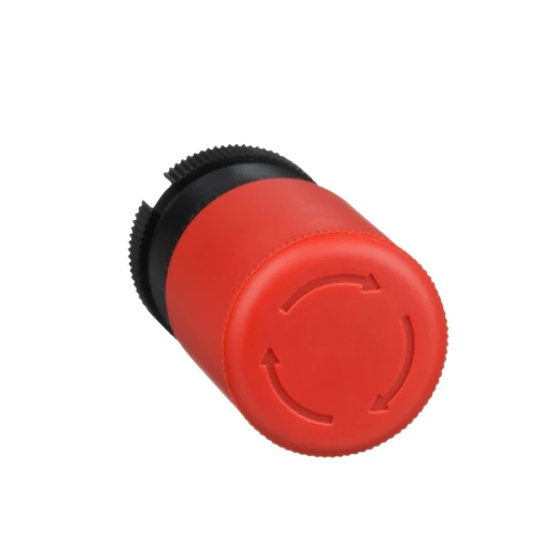 Push-To-Maintain/Turn-To-Release Trigger Action Mushroom Head 30mm Red