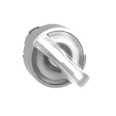 2-Position Stay Put Illuminated Selector Switch Head 22mm White