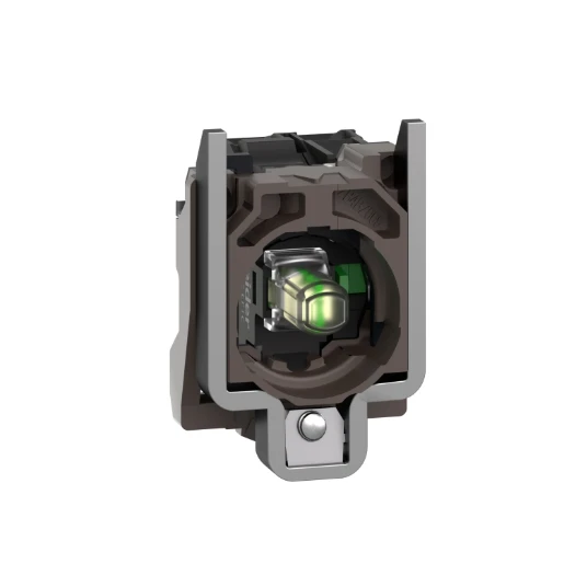 White light block with body/fixing collar with integral LED 230...240V