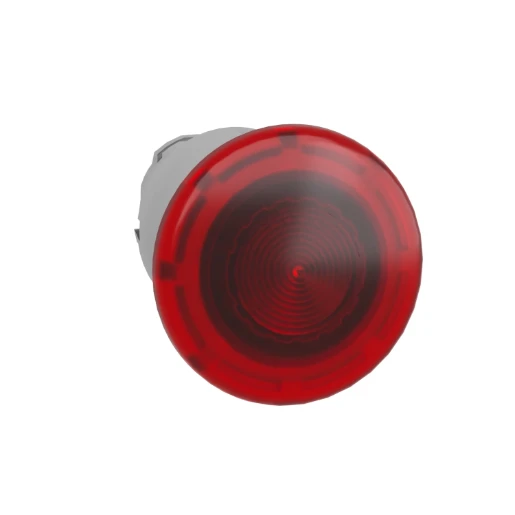 Head For Latching Push-Pull Red Integral LED Illuminated P/B