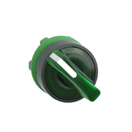 Green Illuminated Selector Switch Head 22 2-Position Stay Put