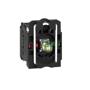 White Light Block with Body/Fixing Collar with Integral LED 24V 1No+1NC