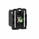 White Light Block with Body/Fixing Collar with Integral LED 24V 1No+1NC