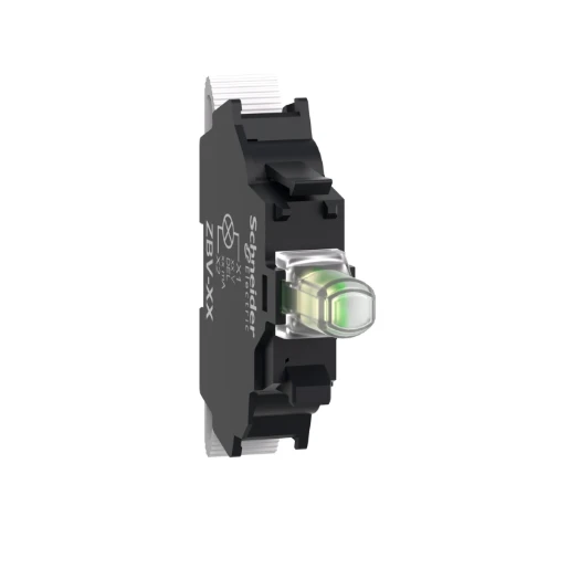 Harmony XB4 White Light Block for Head 22mm Integral LED 24V Spring Clamp Terminals