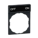 Legend Holder 30x40mm with Legend 8x27mm Withmarking Off-On