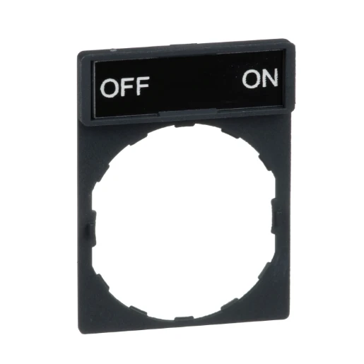 Legend Holder 30x40mm with Legend 8x27mm Withmarking Off-On