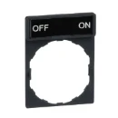 Legend Holder 30x40mm with Legend 8x27mm Withmarking Off-On