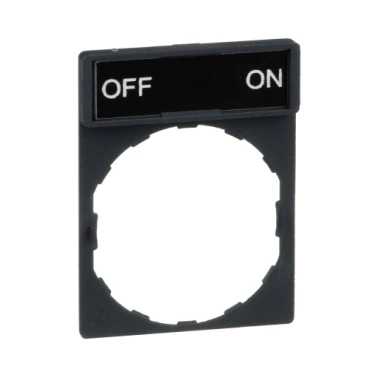 Legend Holder 30x40mm with Legend 8x27mm Withmarking Off-On