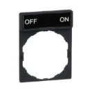Legend Holder 30x40mm with Legend 8x27mm Withmarking Off-On