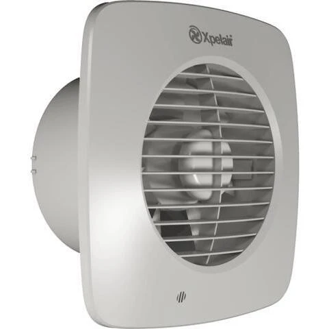 Fan Bathroom 2 Speed Square Timer 150mm Dx150Ts
