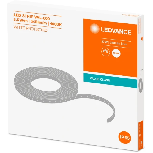 LED STRIP VALUE-600 PROTECTED -600/840/5/IP65