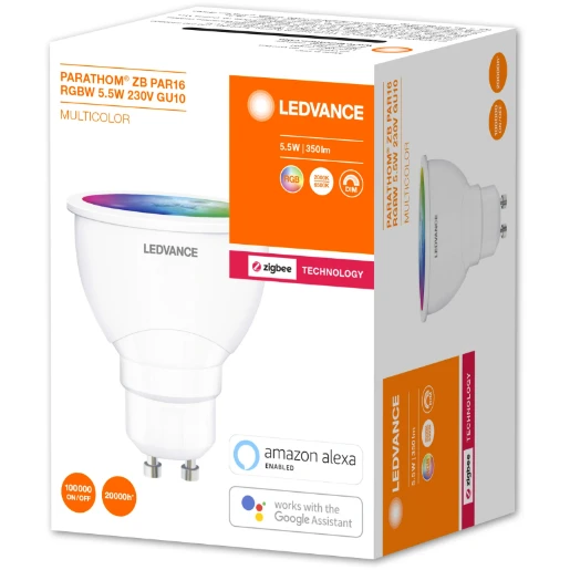 Lamp Par16 LED GU10 5.5W Rbg+W 650lm Dimmable