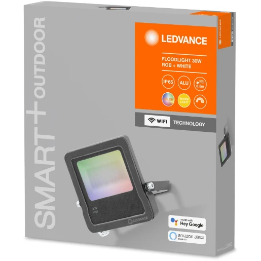 Floodlight Smart+Wifi LED RGBW IP65 30W 2190Lm 209X168X30mm