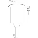 Groundlight DoMedium LED 3000K Mains Powered Stainless Steel 316 2