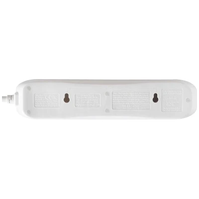 Four Socket Surge Protected Extension Lead 2 Metres White