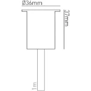 Groundlight Small Marker 2700 LED IP68 0.5W Antique Brass 120°