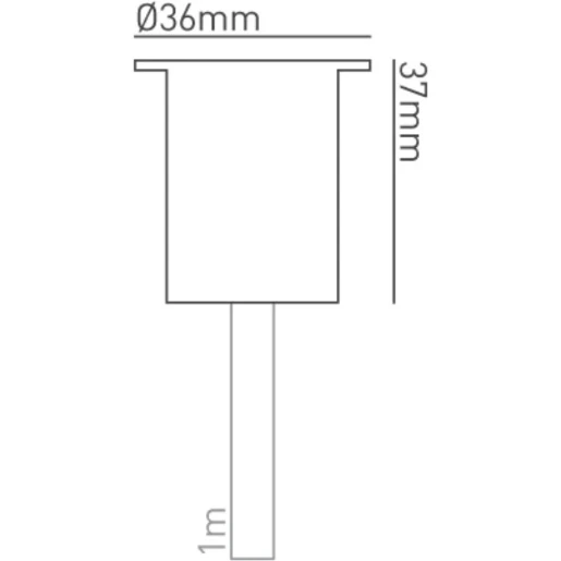 Groundlight Small Marker 2700 LED IP68 0.5W Antique Brass 120°