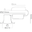 Downlight H2 Pro Elect LED Dim/Warm Firerated 8.2W Dim Low Gla