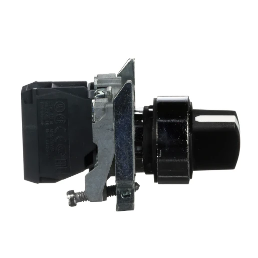 Black Selector Switch 22 2-Position Stay Put 1NO 600V