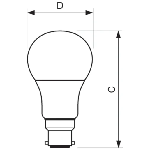 COREPRO LED FROSTED GLS BULB 13W 100W B22 BC 827 NON-DIMMABLE