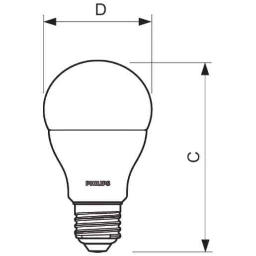COREPRO LED FROSTED GLS BULB 11W 75W E27 ES 827 NON-DIMMABLE