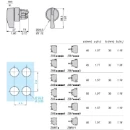 2-Position Extended Lever Stay Put Selector Switch Black 22mm